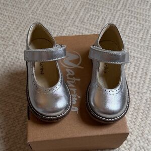 Naturino Shiny Silver Dress Shoes for Kids